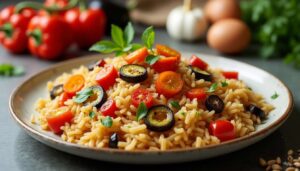 Riz aux poivrons et aubergines : une recette savoureuse