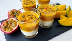 Panna cotta exotique aux fruits de la passion : recette gourmande
