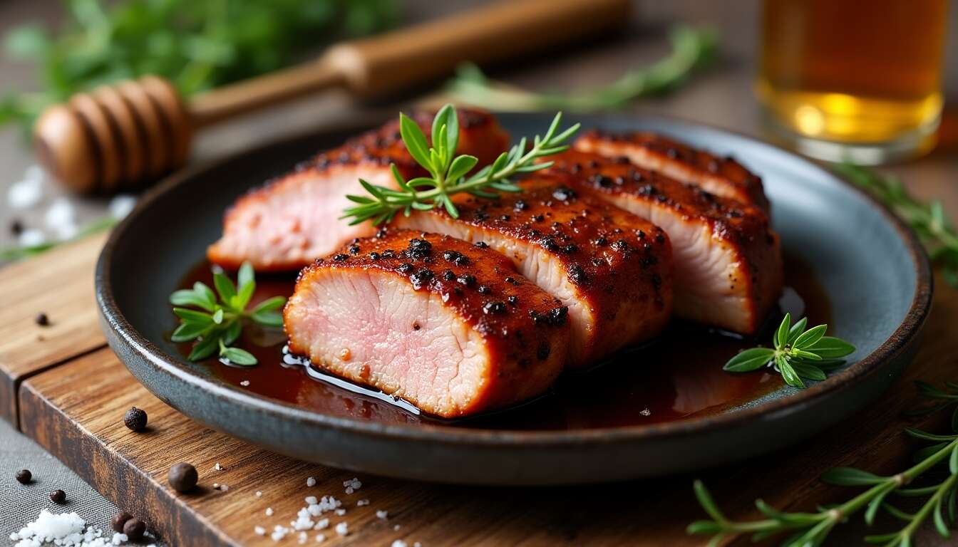 Filets de canette croustillants au vinaigre balsamique