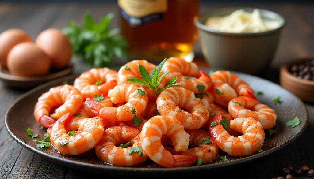 Recette de Gambas flambées au whisky : un délice simple et raffiné