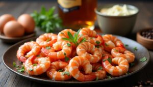 Recette de Gambas flambées au whisky : un délice simple et raffiné