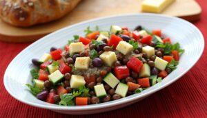 Salade de lentilles : recette savoureuse aux oignons