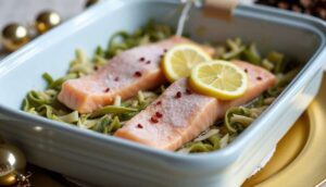 Pavé de saumon aux poireaux : recette savoureuse et facile