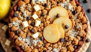 Crumble poire chocolat : recette facile et gourmande