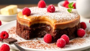 Recette de fondant au chocolat et framboises irrésistible