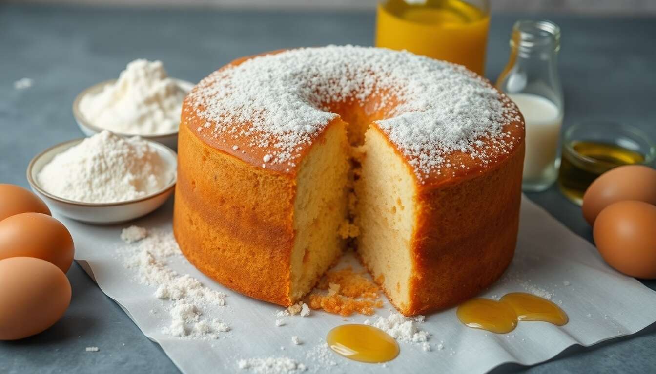 Cake facile aux 2 œufs : recette rapide et savoureuse