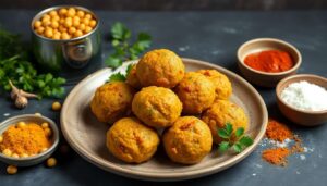 Recette de boulettes de pois chiches à l'indienne