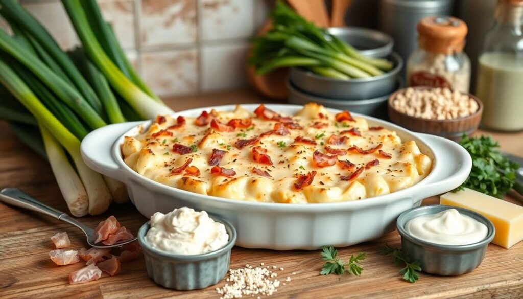 Gratin de poireaux aux lardons : recette savoureuse
