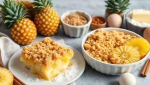 Crumble à l'ananas : recette facile et délicieuse