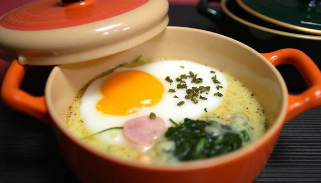 Oeufs de caille cocotte au Comté : recette gourmande