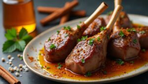 Souris d’agneau au miel : recette gourmande