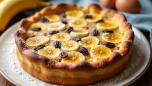 Clafoutis banane et raisins secs : recette gourmande et facile