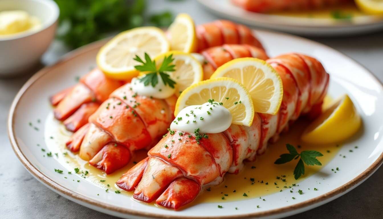 Queues de homard à la sauce citron : recette gourmande facile