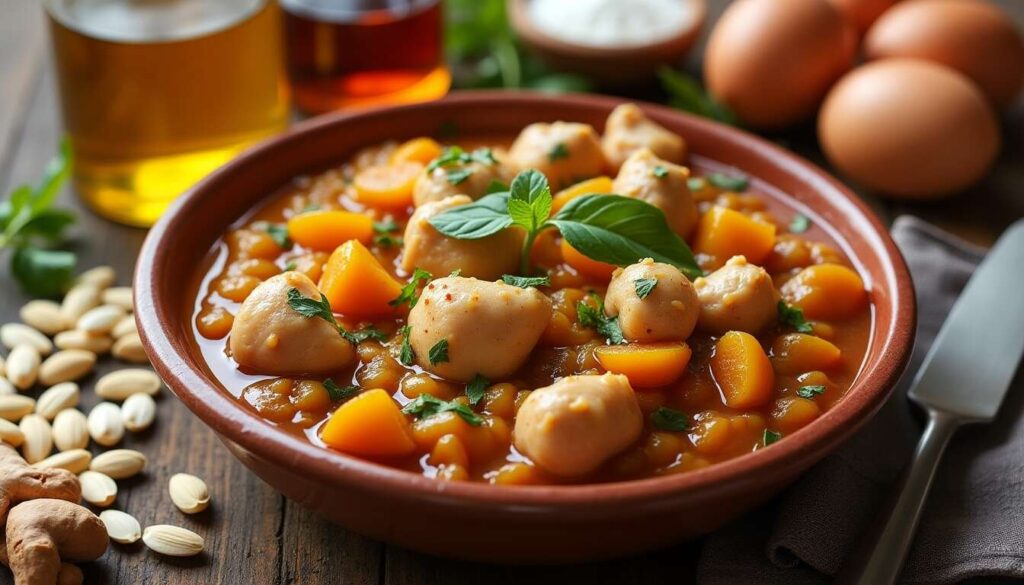 Tajine de Poulet aux Abricots et Amandes : recette Facile