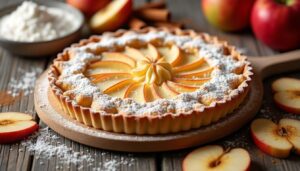 Recette authentique de tarte flamande aux pommes