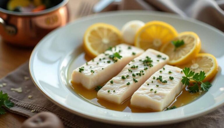 Recette de cabillaud au court-bouillon : facile et savoureuse