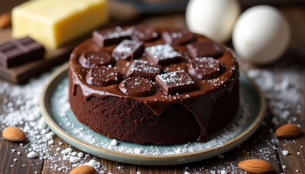 Ce gâteau fondant sans farine est prêt en 15 minutes chrono