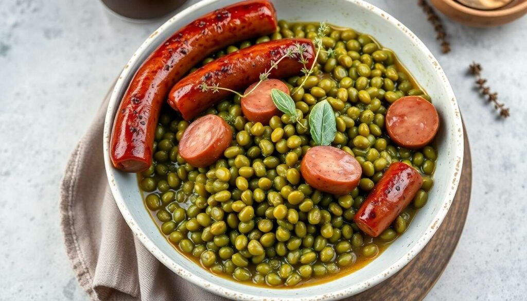 Saucisse lentilles facile au Cookeo