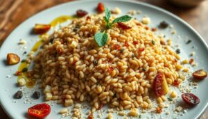 Épeautre aux courgettes et tomates : une recette saine et savoureuse