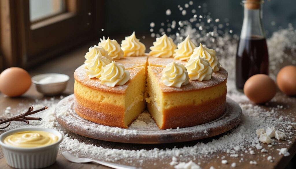 Gâteau à la crème au beurre : recette facile et savoureuse