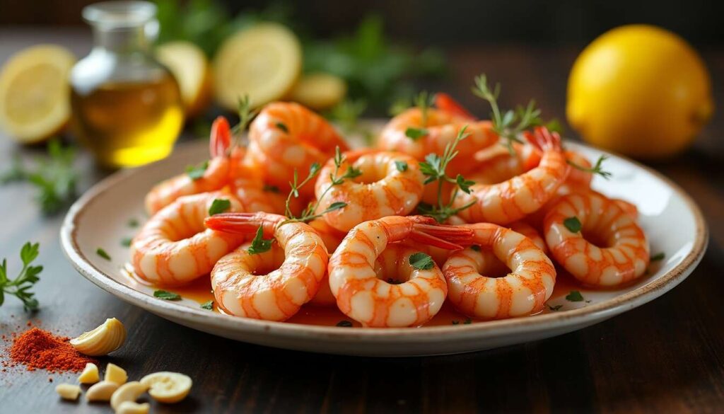 Gambas au citron : une recette grillée au four savoureuse