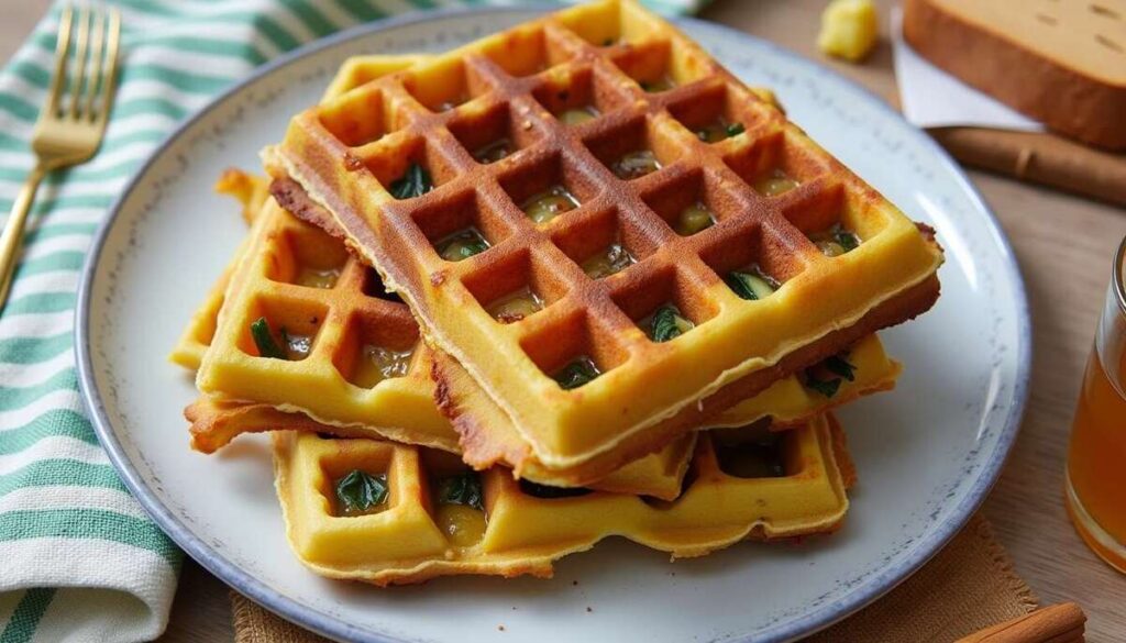 Recette de gaufres aux légumes croustillantes