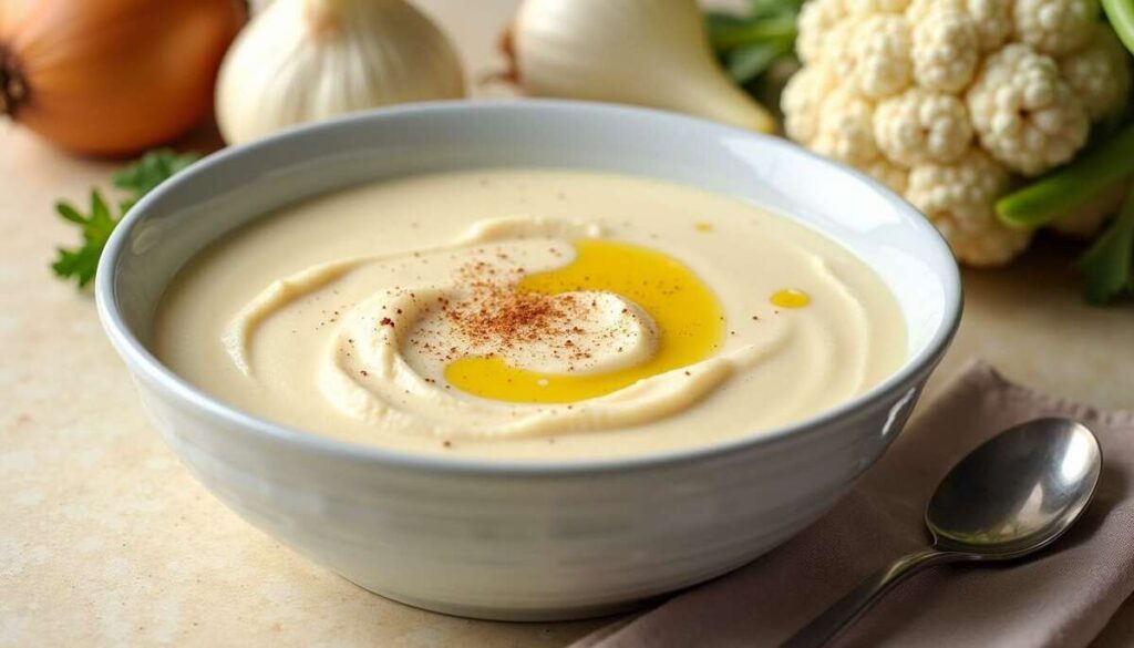 Velouté de chou-fleur léger : recette sans pomme de terre