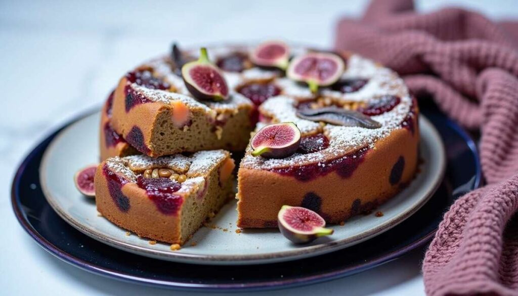 Gâteau moelleux aux figues : recette facile et délicieuse