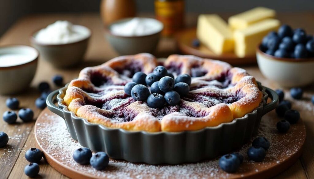 Clafoutis aux myrtilles : recette facile et gourmande