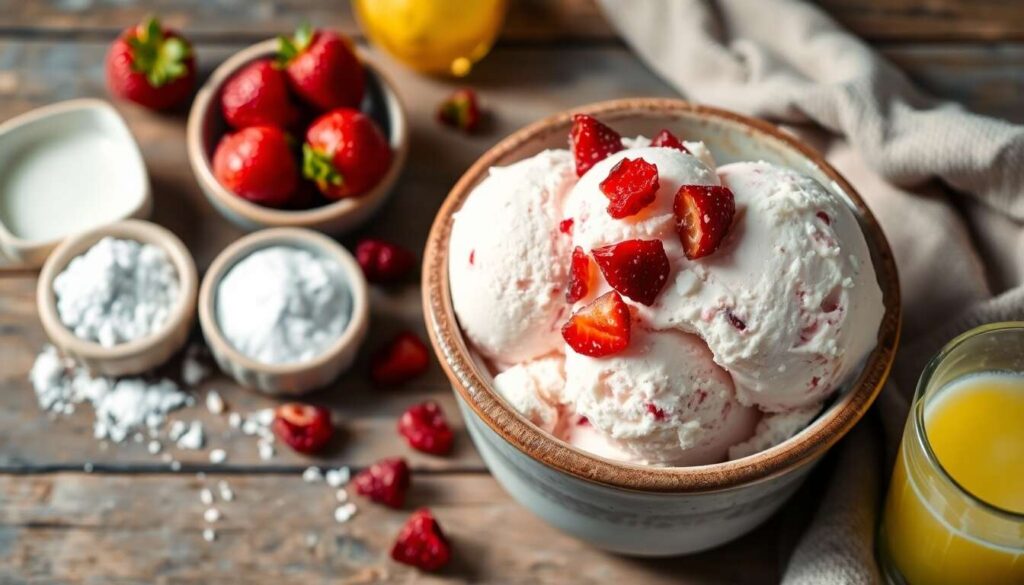 Glace à la fraise maison : recette facile avec sorbetière