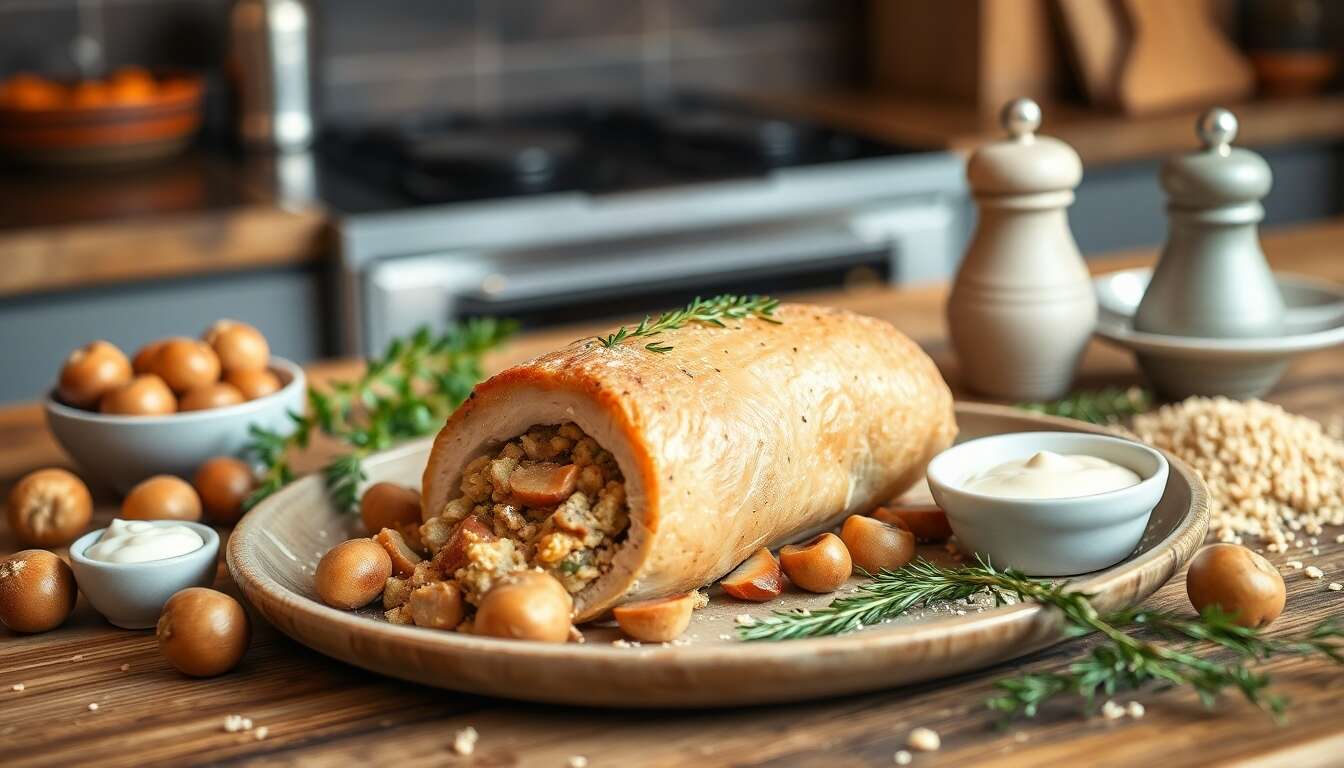 Recette de Ballotines de Poulet Farcies aux Marrons