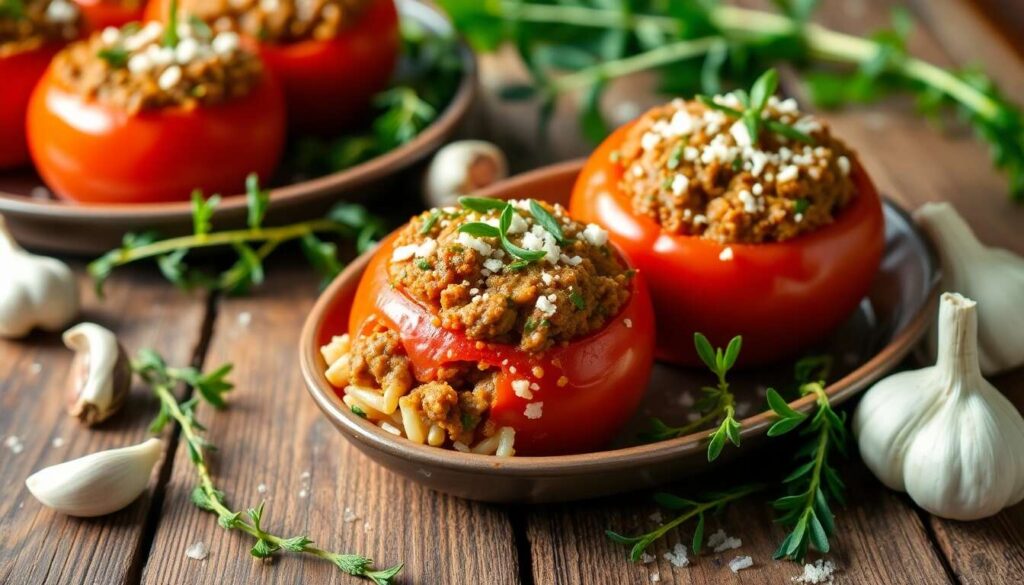 Tomates farcies au bœuf haché : recette facile et savoureuse