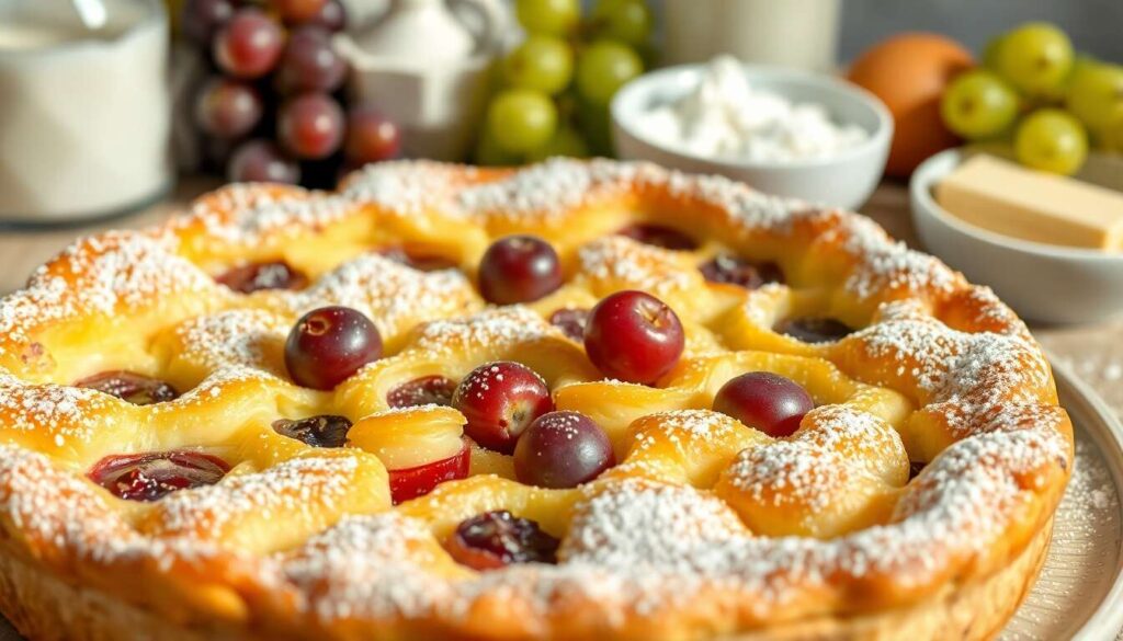 Clafoutis au raisin blanc : recette facile et gourmande