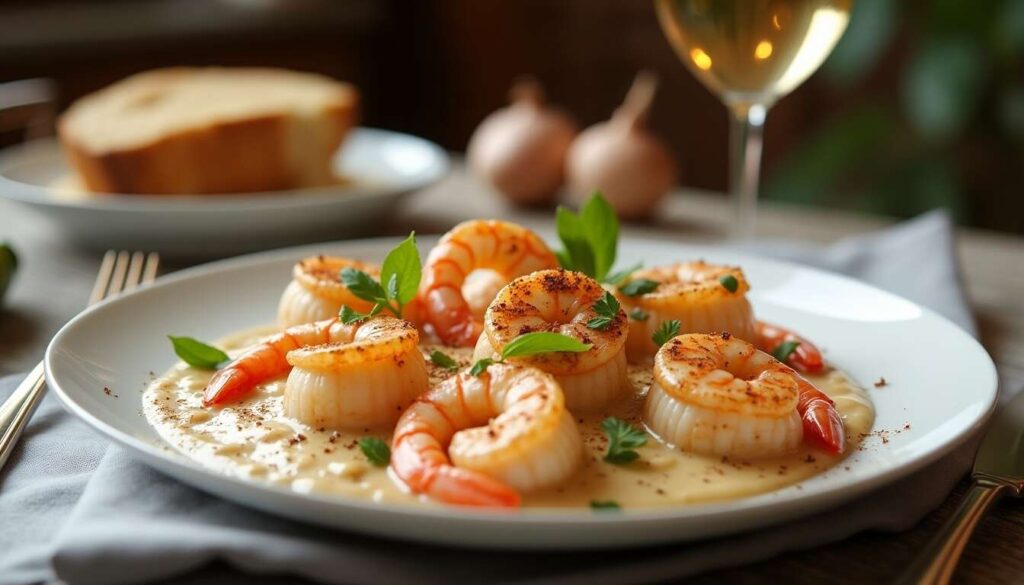 Cassolette de Saint-Jacques et crevettes : recette facile et gourmande