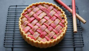 Tarte à la rhubarbe : recette facile et gourmande