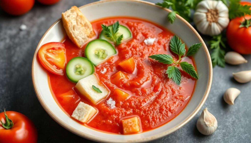Recette de gaspacho tomate concombre : frais et savoureux