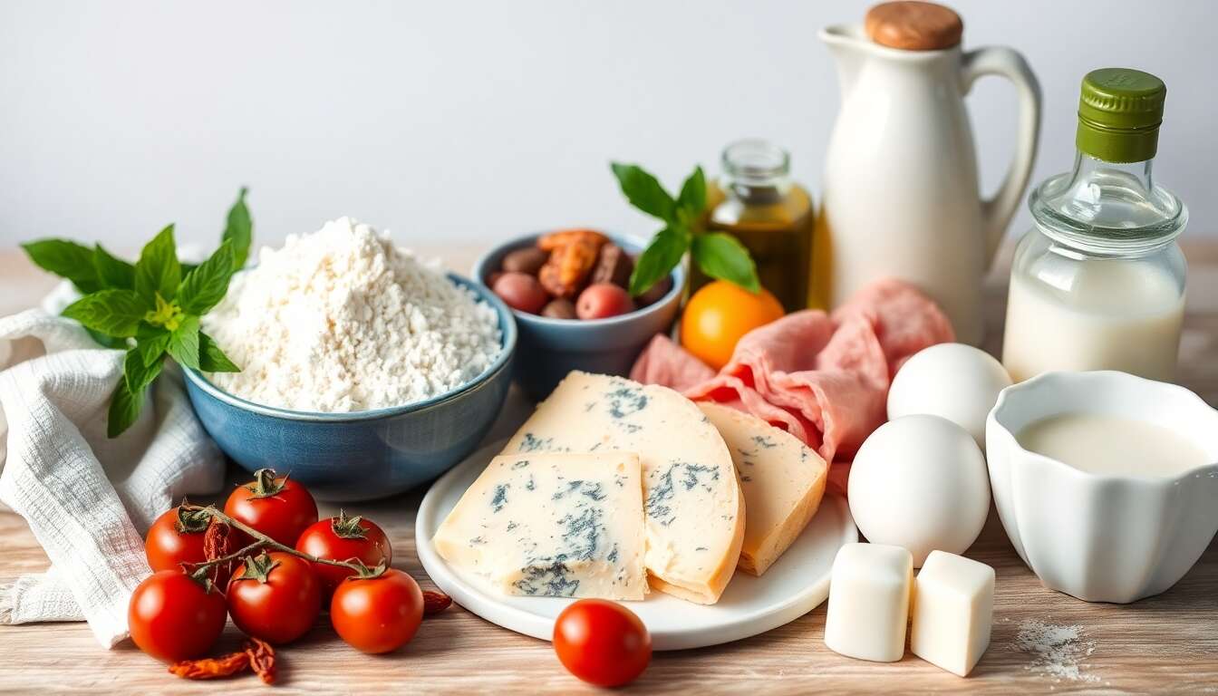 Cake au Bleu, jambon et Tomates Séchées : recette Savoureuse