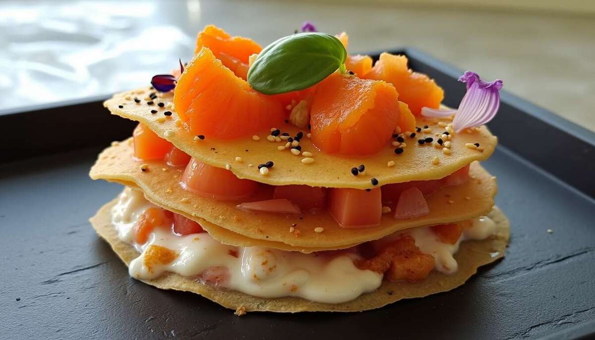 Millefeuille au fromage frais et champignons : la recette gourmande