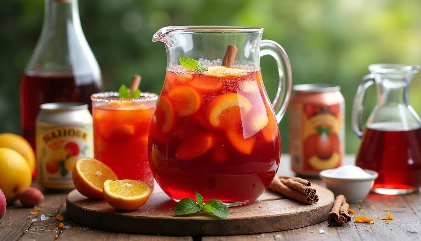 Sangria facile : recette rafraîchissante maison