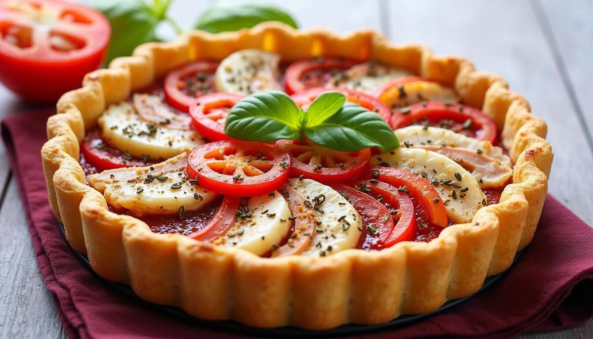 Tarte tomates mozzarella : une recette savoureuse et facile