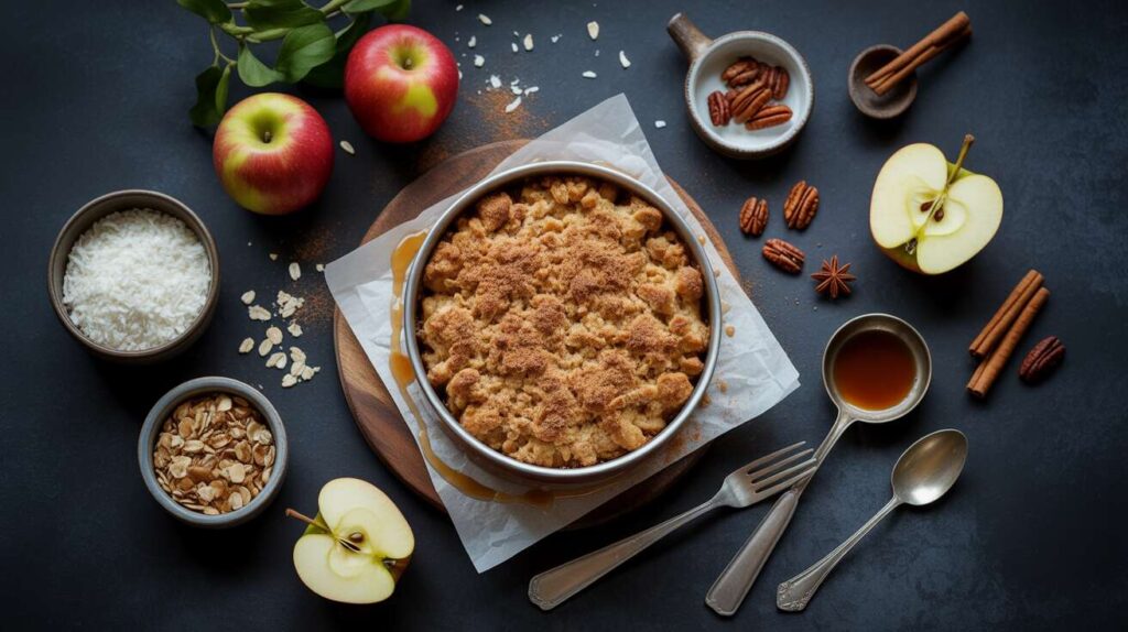 Crumble aux pommes revisité : l'ingrédient secret qui le rend irrésistiblement croustillant