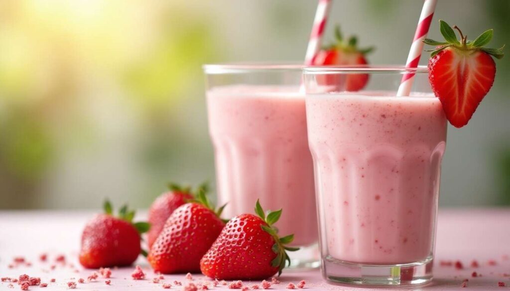 Milk-shake léger à la fraise : recette gourmande et saine