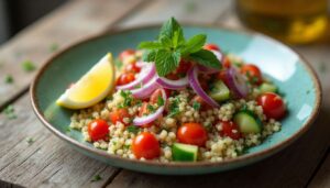 Taboulé végétal : recette aux tomates cerises et herbes fraîches