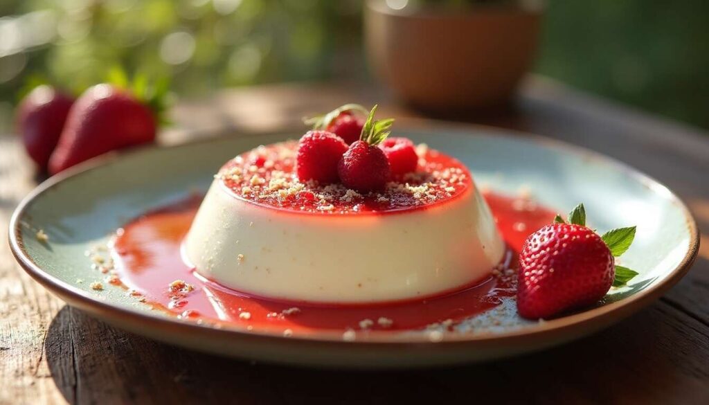 Panna Cotta Légère aux Fraises pour le Soir : recette Facile
