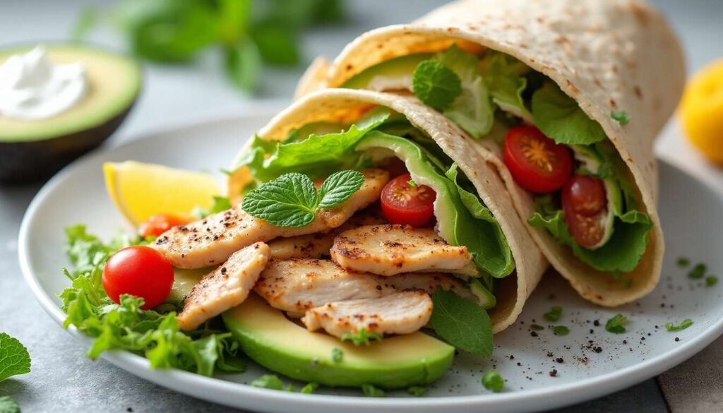 Wrap minceur aux huiles essentielles : recette légère et savoureuse