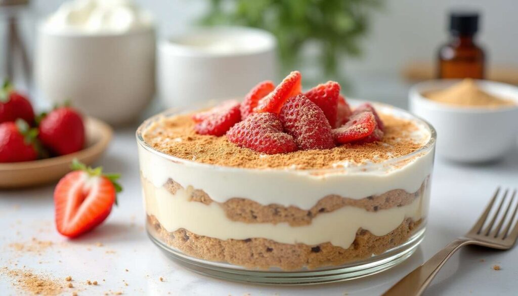 Recette Tiramisu Léger Fraises et Spéculoos