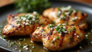 Recette Poulet Grillé au Bleu : délice Fromager
