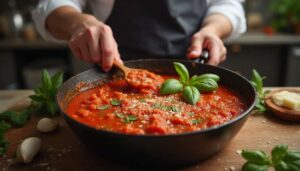 Le secret des chefs étoilés pour une sauce tomate maison au goût incomparable : une astuce toute simple à copier