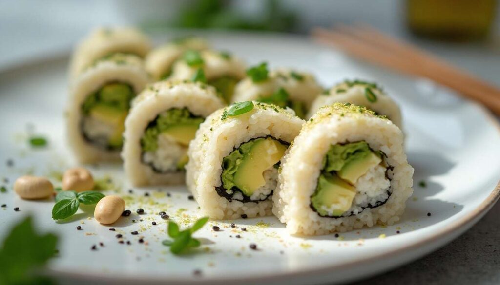 Maki de printemps au fromage de chèvre frais : recette gourmande