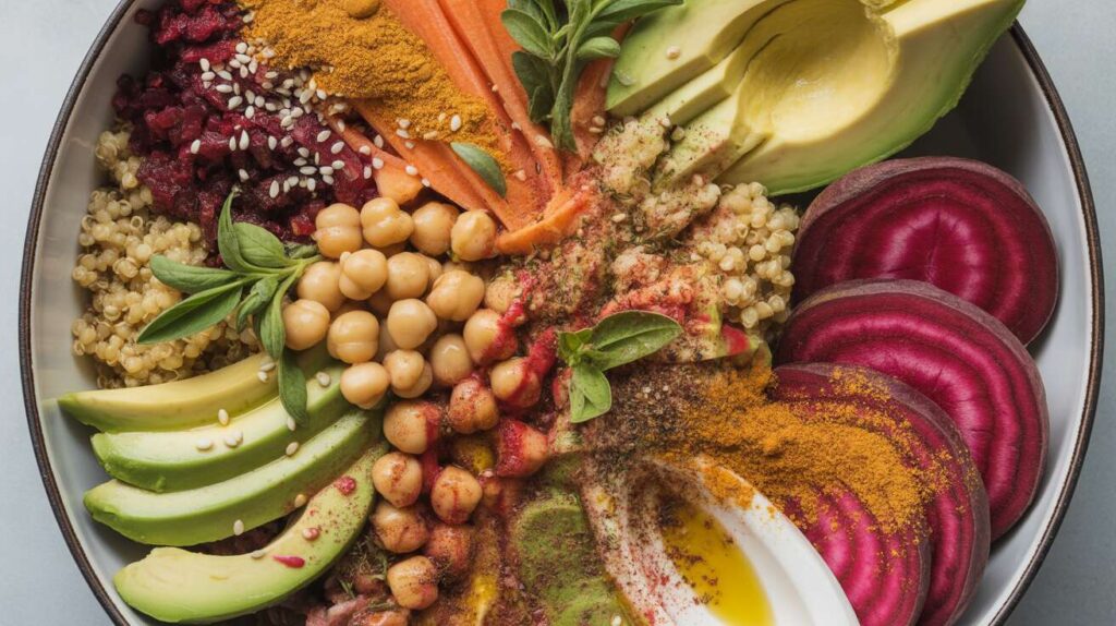 Buddha bowl végétarien coloré et équilibré : la recette saine et rapide pour un repas complet et stylé